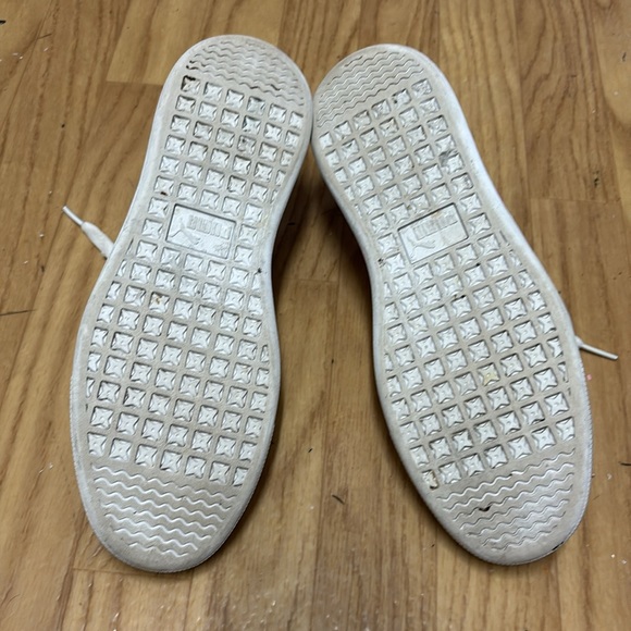 Puma Vikky v2 Sneaker Women 8.5 US 39 EUR 6 UK White Leather Classic Basketball - Picture 4 of 16